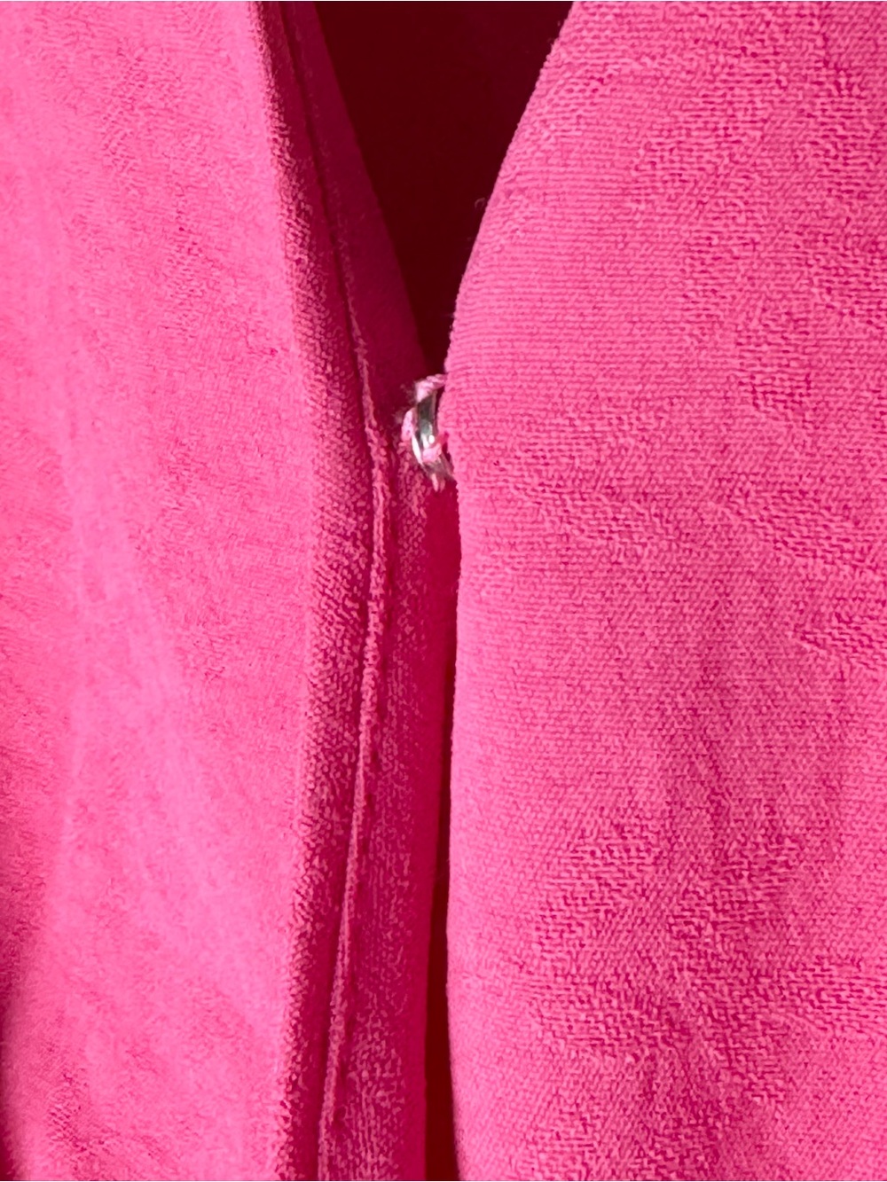 NWT Entro Pink Textured Ruffle Puff Sleeve Peplum Blouse L - Picture 7 of 9